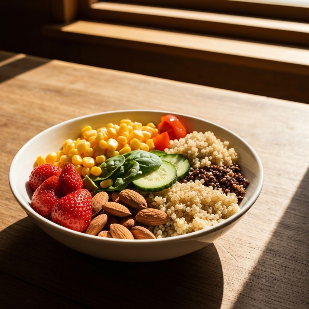 Balanced nutrition with fresh whole foods